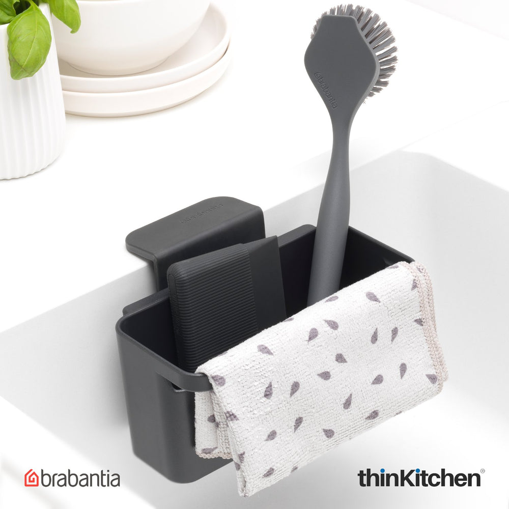 Brabantia Kitchen In-Sink Organiser Set, Dark Grey