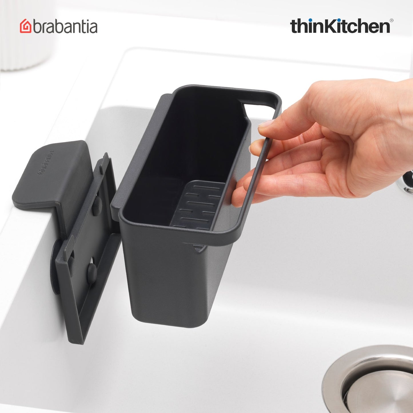Brabantia In Sink Organiser Dark Grey