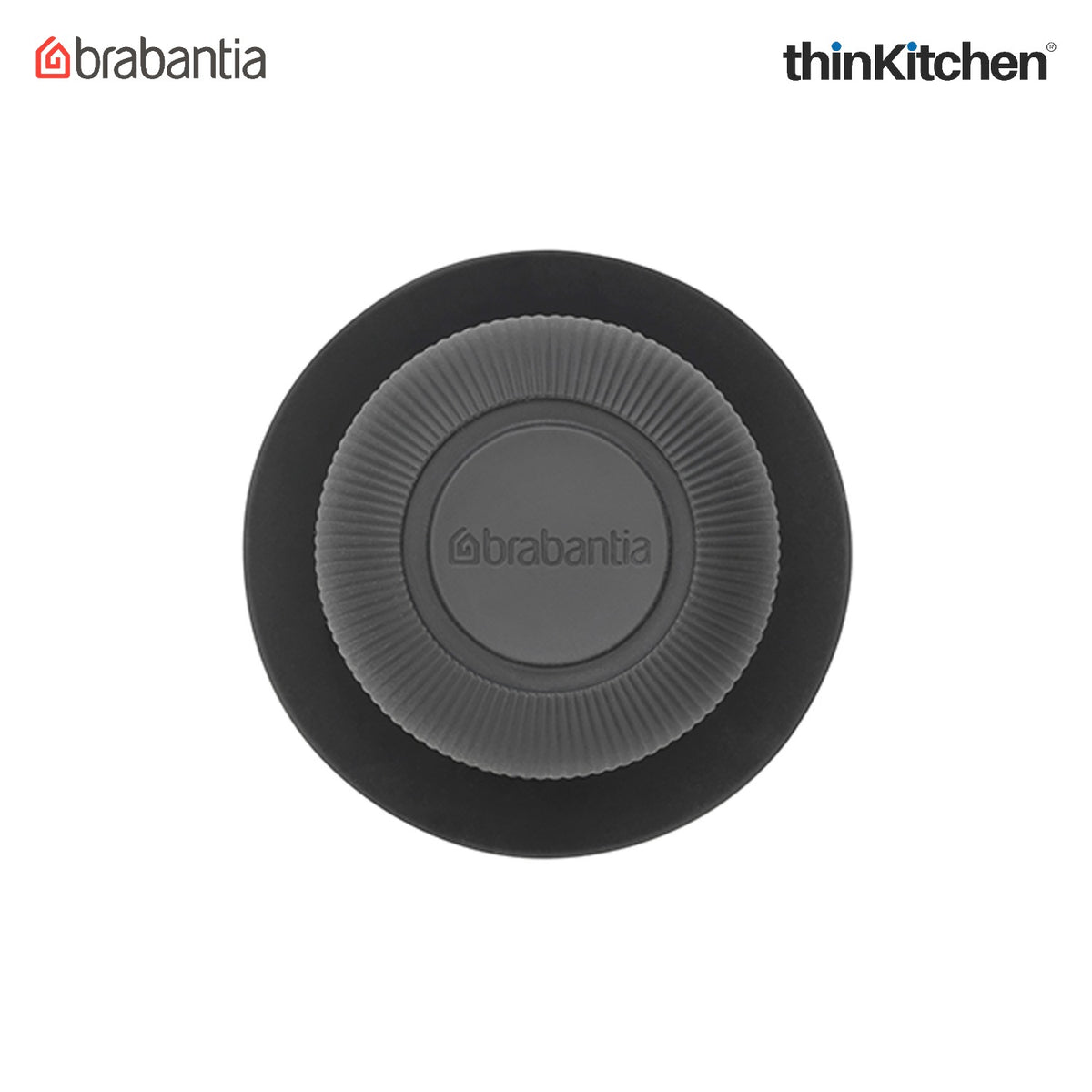 Brabantia Sinkside Soap Dispensing Dish Brush - Dark Grey