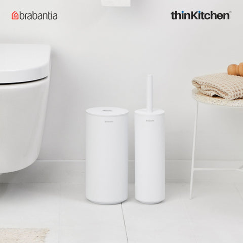Brabantia Mindset Toilet Accessory Set Set Of 3 White