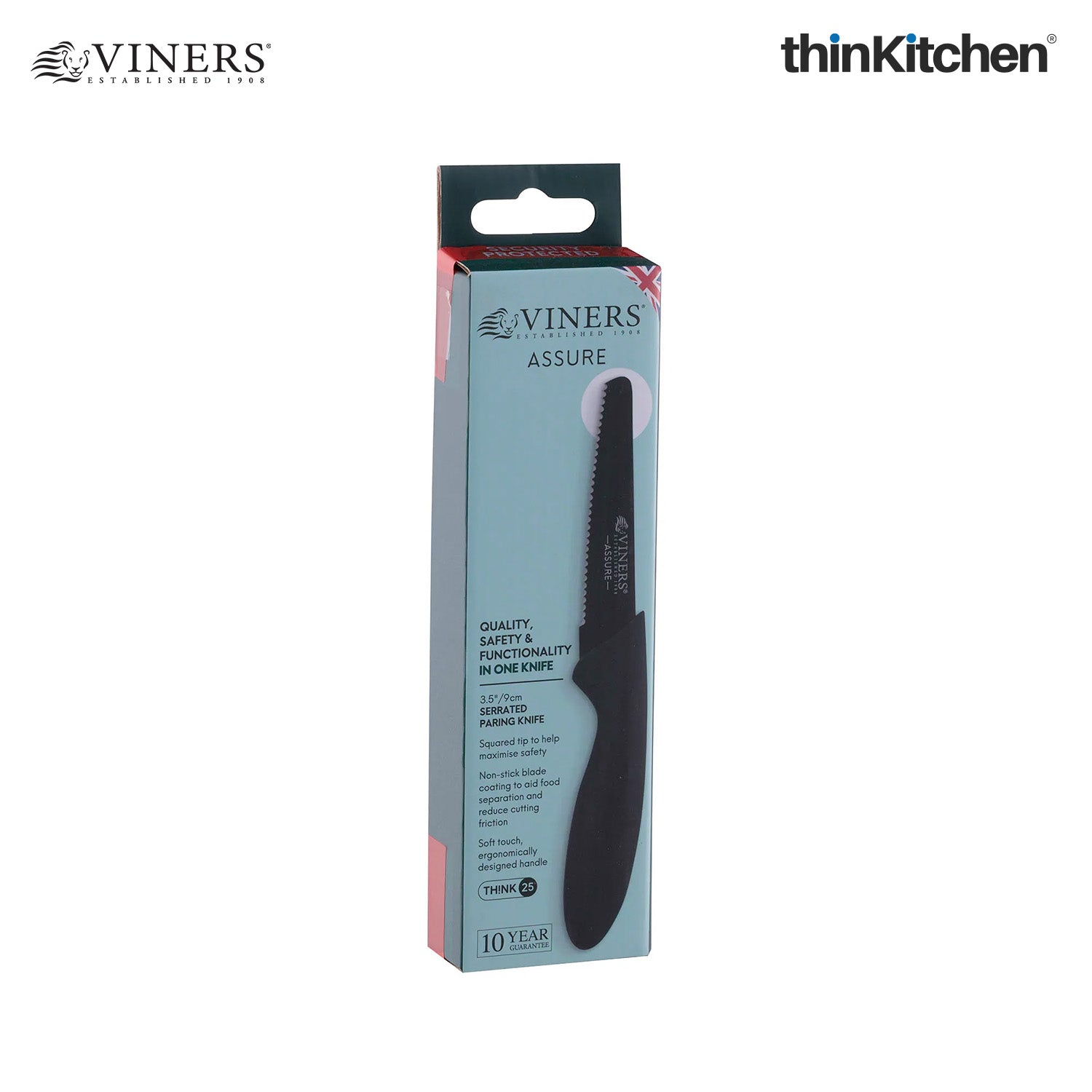 Viners Assure Serrated Fruit & Vegetable Paring Kitchen Knife - 3