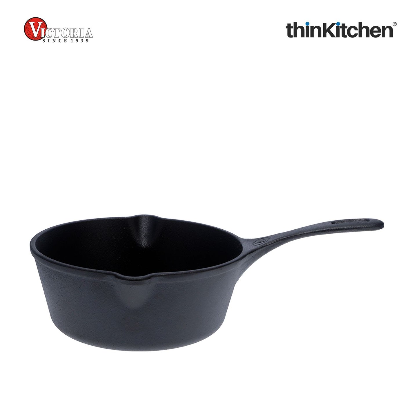Victoria Cast Iron Saucepan, Cast Iron Melting Pot, Made in Colombia, 0.45QT
