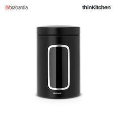 Brabantia Matt Black Window Food Containers 1 4 Litre