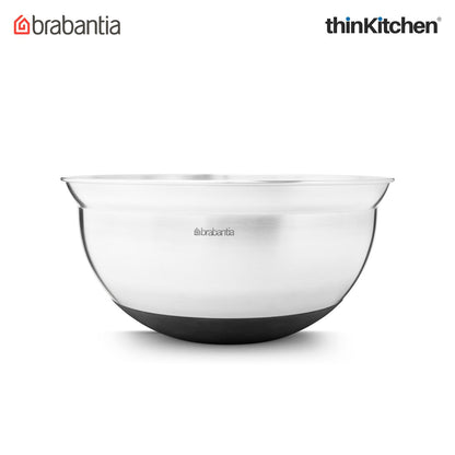 Brabantia Matt Steel Profile Mixing Bowl, 3.0L