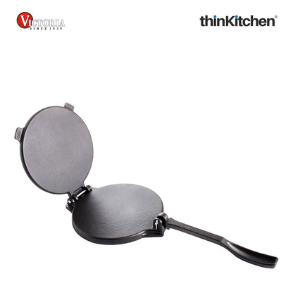 Victoria 8-Inch Commercial-Grade Cast-Iron Tortilla Press, Made from Super-Durable HD Iron, Made in Colombia