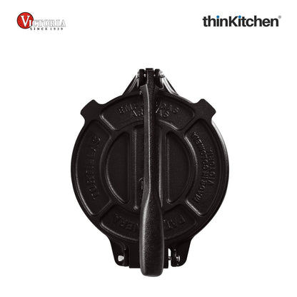 Victoria 8-Inch Commercial-Grade Cast-Iron Tortilla Press, Made from Super-Durable HD Iron, Made in Colombia
