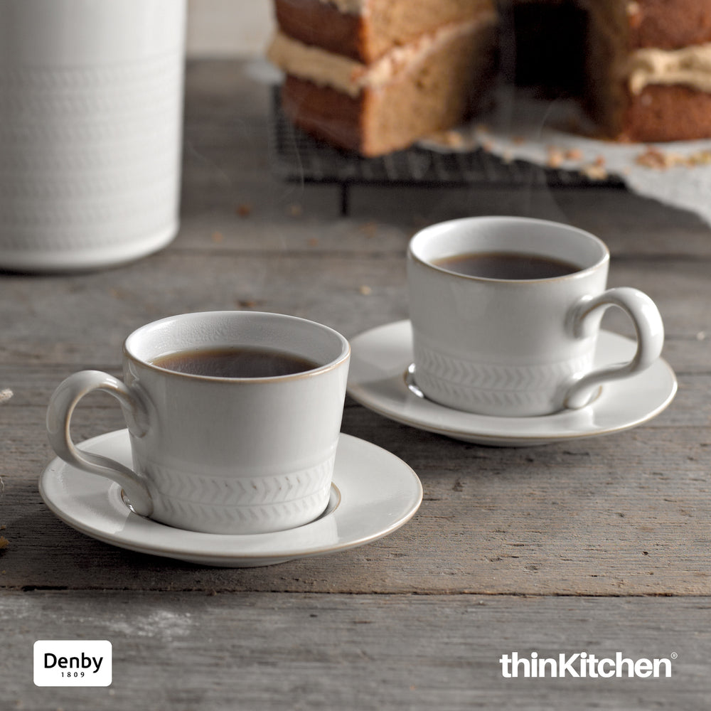 Denby  Stoneware Natural Canvas Tea / Coffee Saucer, 1 Pc