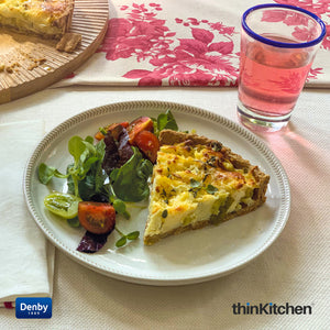 Denby Natural Canvas Textured Medium Coupe Plate