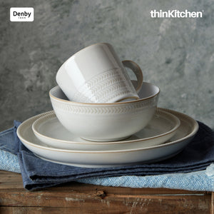 Denby Natural Canvas Textured Coupe Dinner Plate