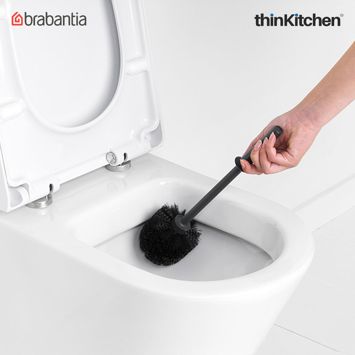 Brabantia Renew Toilet Brush And Holder - Matt Steel