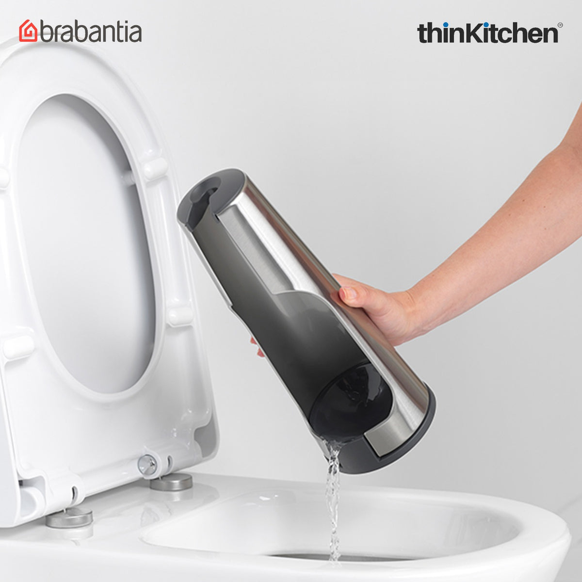 Brabantia Renew Toilet Brush And Holder - Matt Steel