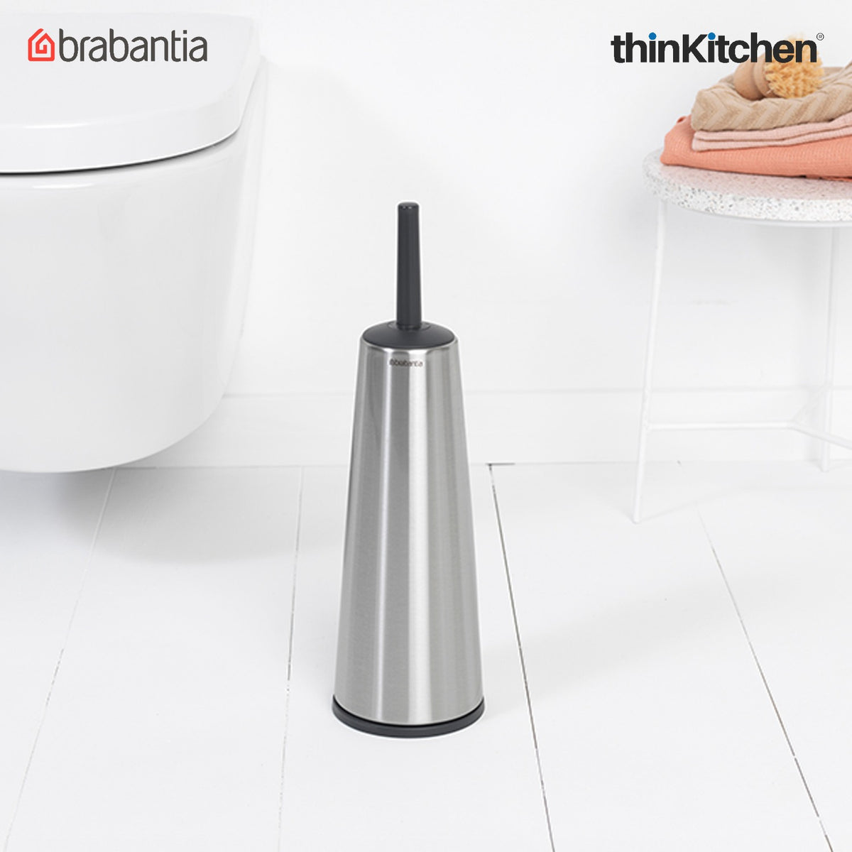 Brabantia Renew Toilet Brush And Holder - Matt Steel - 3
