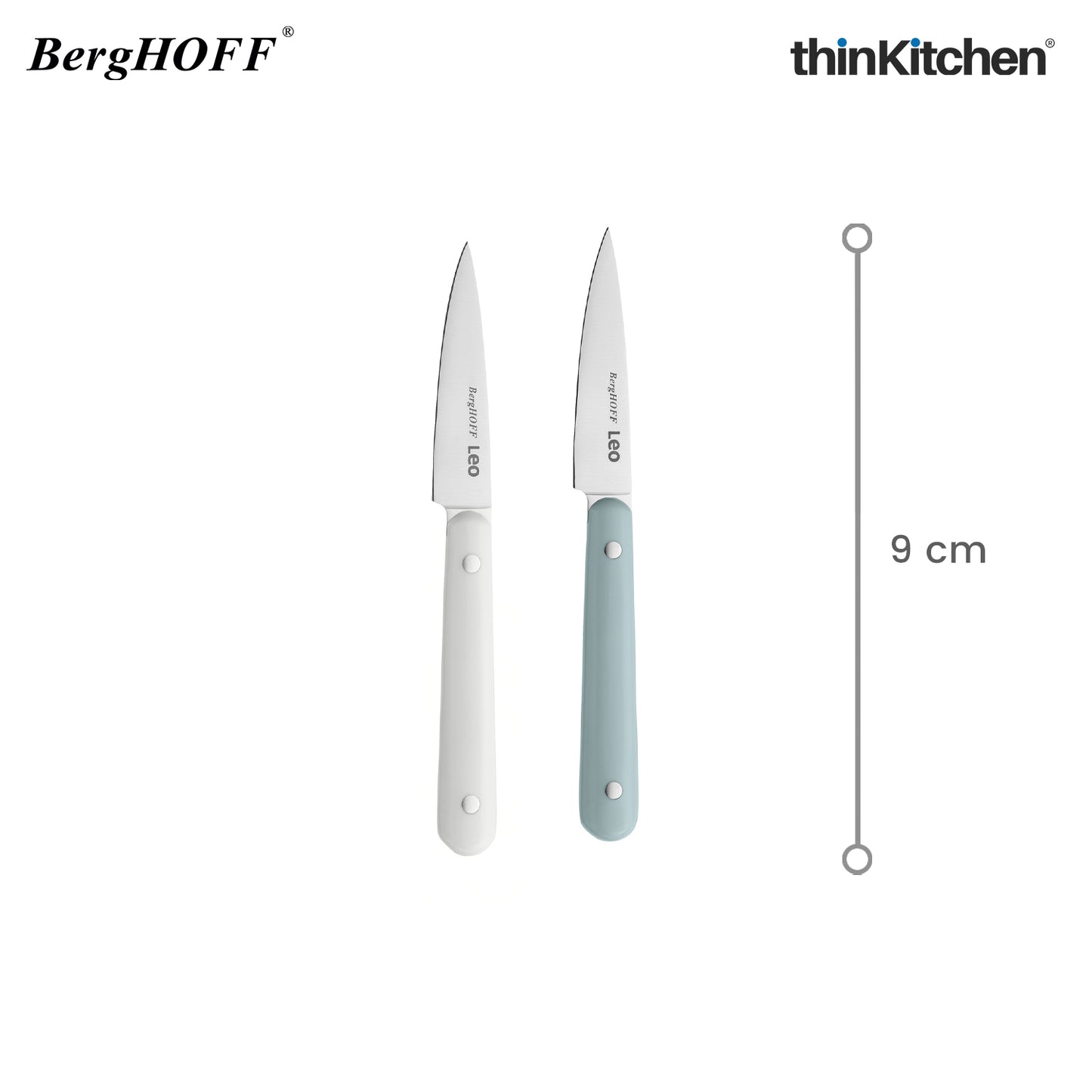 Berghoff Leo 2 Pc Paring Knife Set Spirit Slate