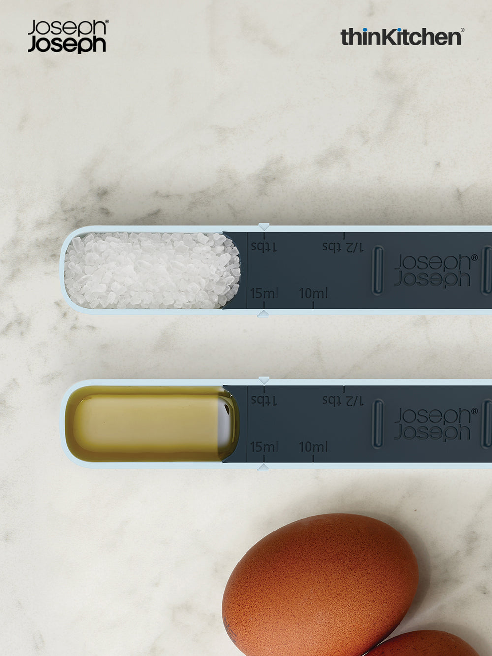 Joseph Joseph Adjustable Compact Measuring Spoon for Wet & Dry Ingredients, – Blue | UK Crafted For thinKitchen