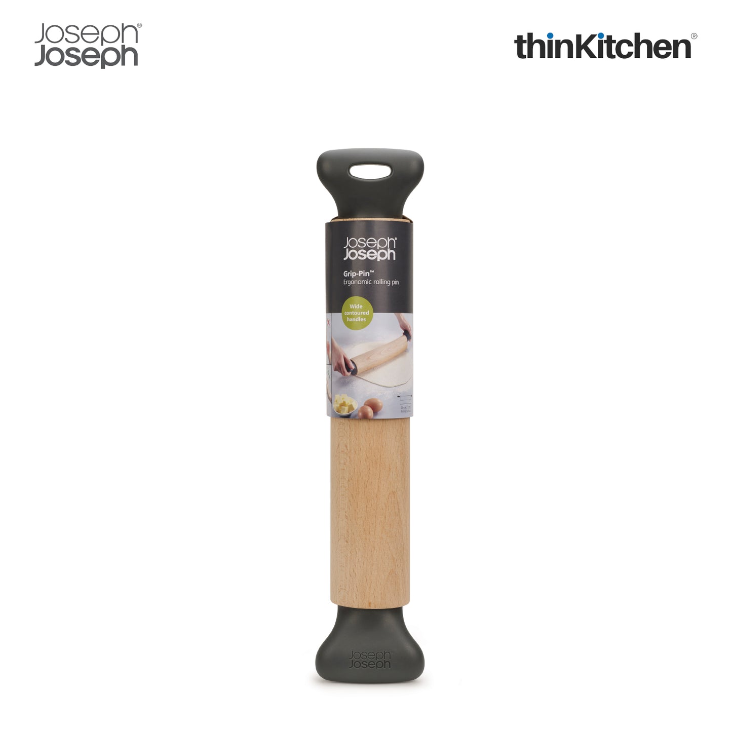 Joseph Joseph Grip Pin Ergonomic Rolling Pin