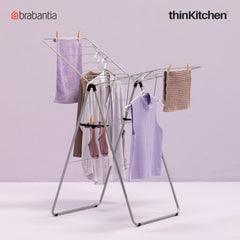 Brabantia Hangon Drying Rack 15 Meters Metallic Grey