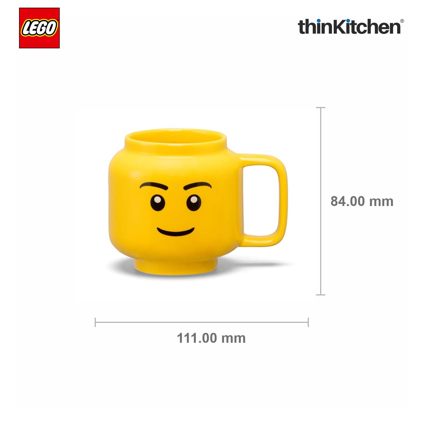 Lego Iconic Ceramic Mug for Tea, Coffee, 255ml  for Kids & Adults | Gift Mug for Office & Home Use
