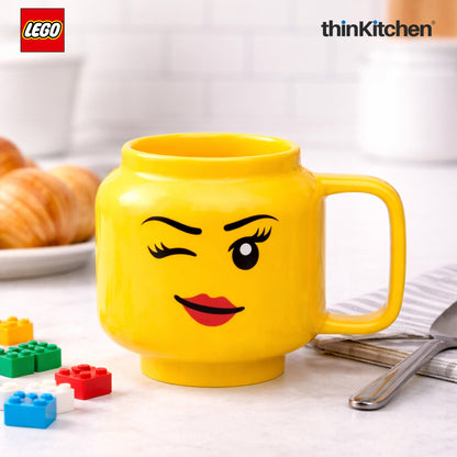 Lego Iconic Winking Ceramic Mug for Tea, Coffee, 255ml  for Kids & Adults | Gift Mug for Office & Home Use