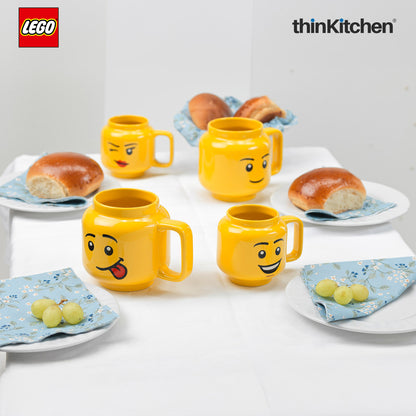 Lego Iconic Winking Ceramic Mug for Tea, Coffee, 255ml  for Kids & Adults | Gift Mug for Office & Home Use