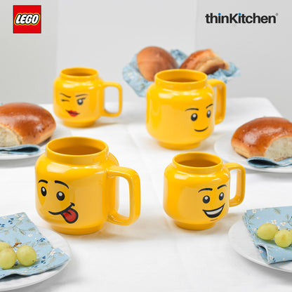 Lego Iconic Happy Boy Ceramic Mug for Tea, Coffee, 255ml  for Kids & Adults | Gift Mug for Office & Home Use