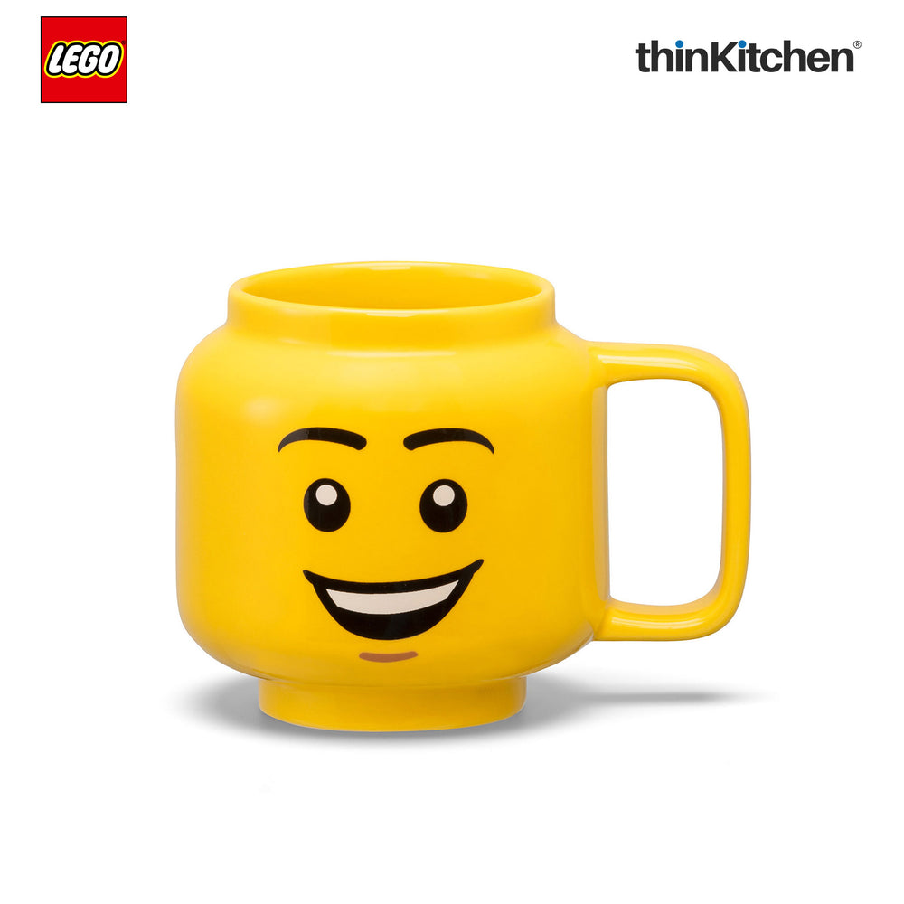 Lego Iconic Happy Boy Ceramic Mug for Tea, Coffee, 255ml  for Kids & Adults | Gift Mug for Office & Home Use