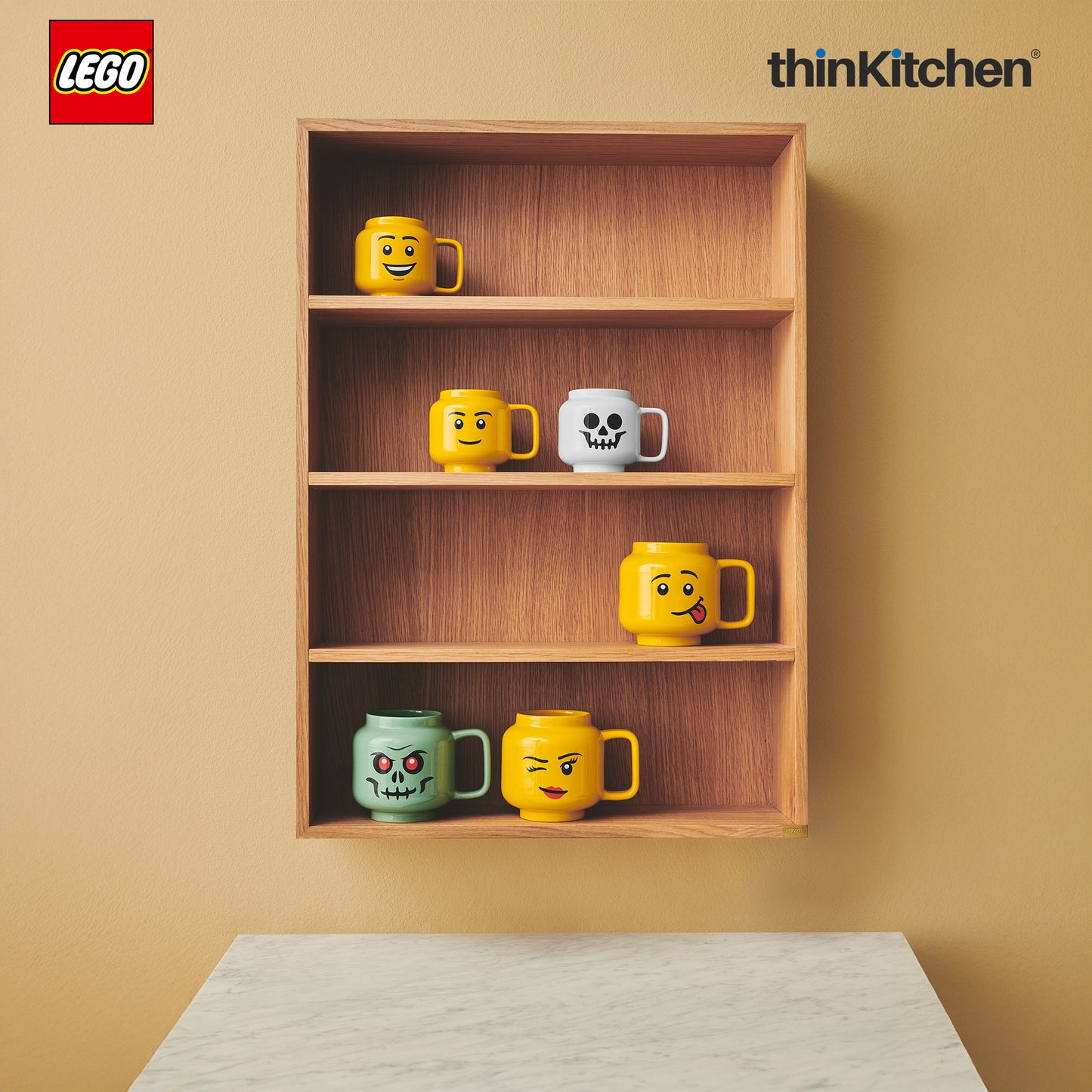 Lego Iconic Skelaton Ceramic Mug for Tea, Coffee, 255ml  for Kids & Adults | Gift Mug for Office & Home Use