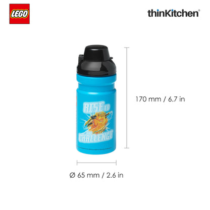 Lego Ninjago Series School Lunch Set with 390ml Water Bottle & 1.7L Lunch Box for Kids | BPA Free, Travel Lunch Set for Kids & Adults