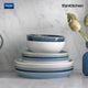 Denby Studio Blue Pebble Coupe Dinner Plate