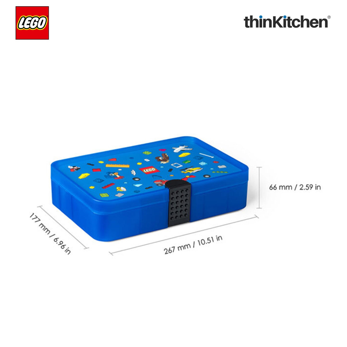 Lego Iconic Series Sorting Box, Toy Storage, Multipurpose Organizer - Blue