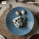Denby Studio Blue Flint Large Ridged Bowl