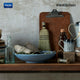 Denby Studio Blue Flint Large Ridged Bowl