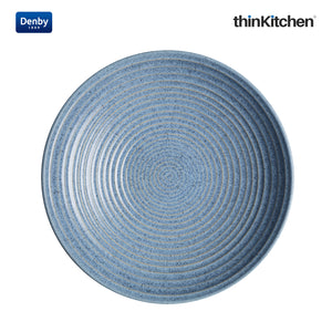 Denby Studio Blue Flint Large Ridged Bowl