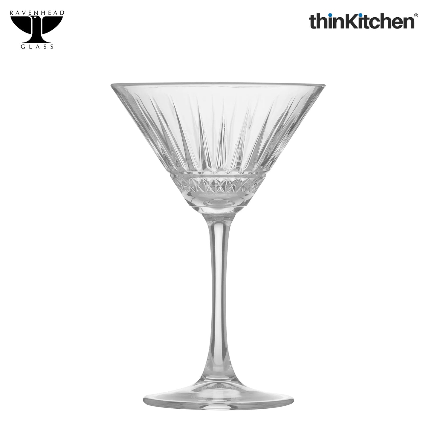 Ravenhead Winchester Martini Glasses Set of 2 – 230ml Cocktail Glasses