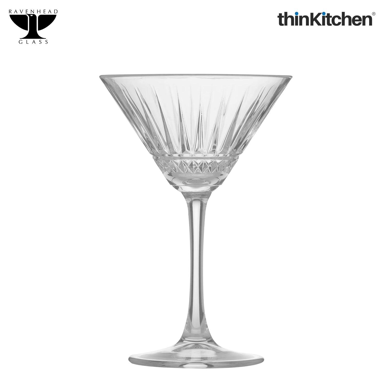 Ravenhead Winchester Martini Glasses Set of 2 – 230ml Cocktail Glasses - 3