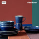 Denby Studio Blue Cobalt & Pebble Rigded Mug