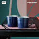 Denby Studio Blue Cobalt & Pebble Rigded Mug