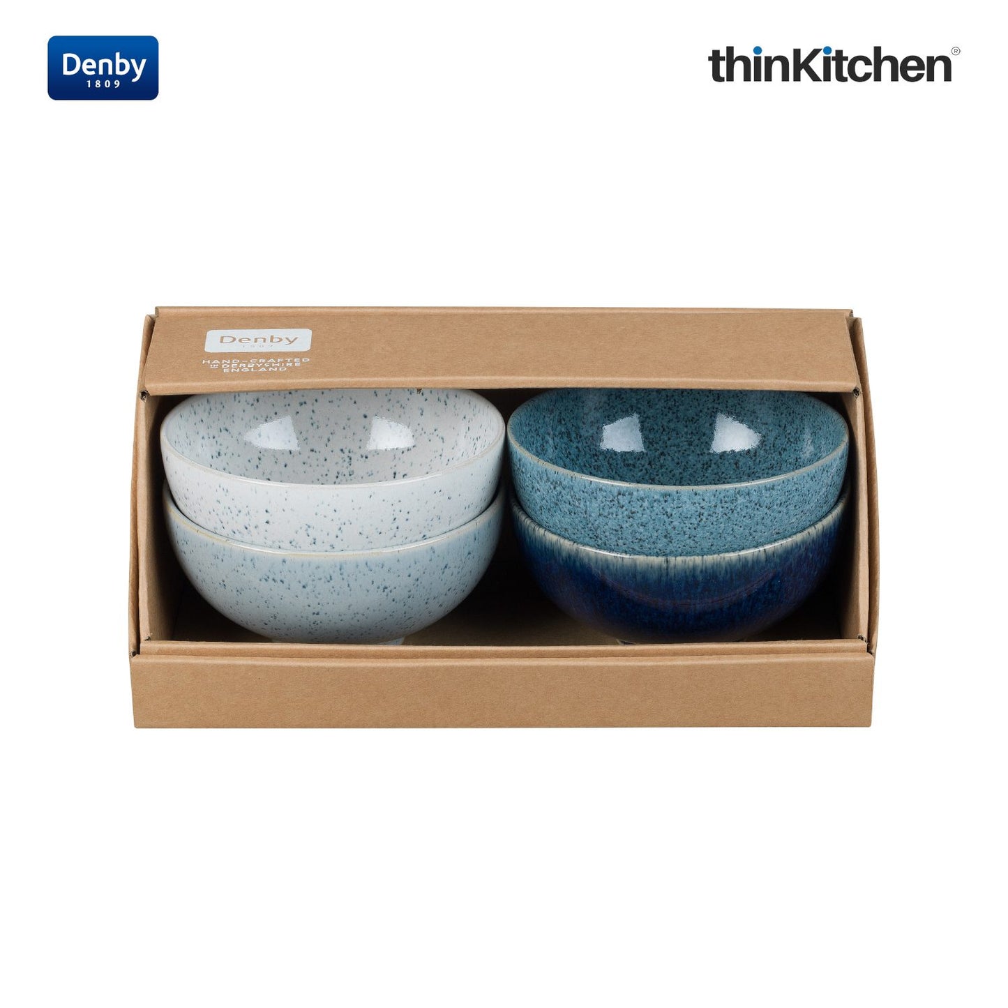 Denby Studio Blue Rice Bowl Set Of 4