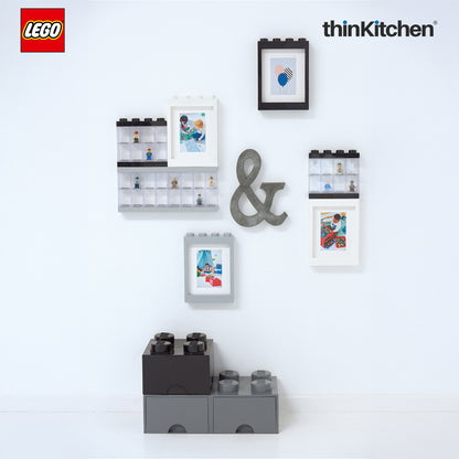 Lego Decorative Photo Frame - 6x4 Inches, Black | Picture Frame for Kids Room, Bedroom & Living Room Décor