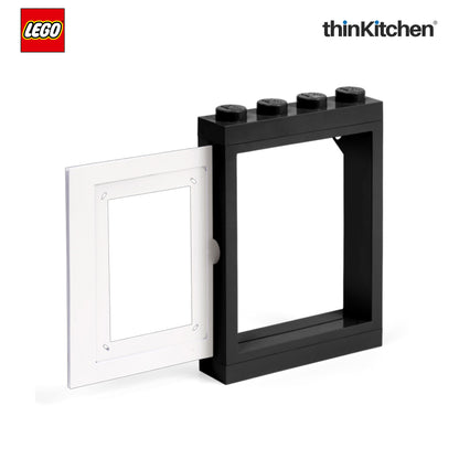 Lego Decorative Photo Frame - 6x4 Inches, Black | Picture Frame for Kids Room, Bedroom & Living Room Décor
