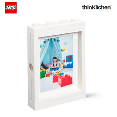 LEGO Decorative Photo Frame - 6x4 Inches, White | Picture Frame for Kids Room, Bedroom & Living Room Decor