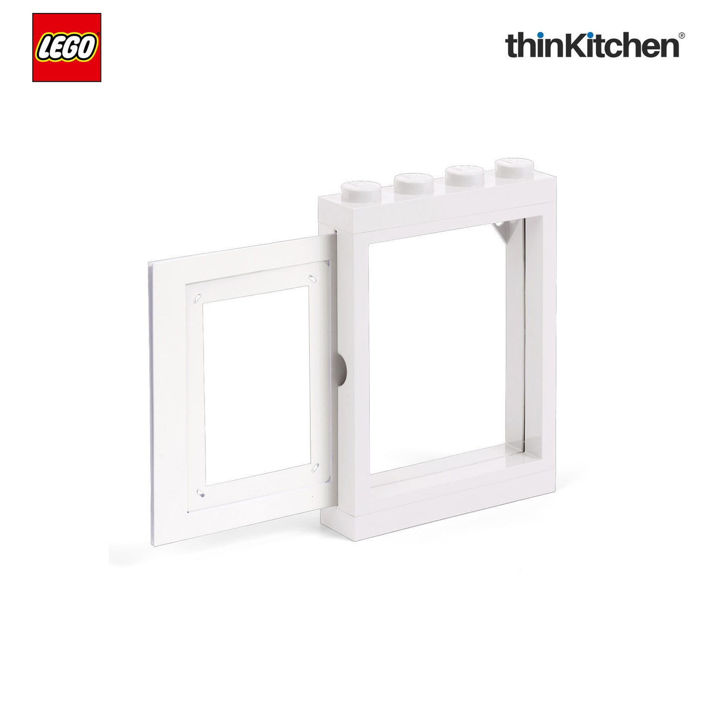 LEGO Decorative Photo Frame - 6x4 Inches, White | Picture Frame for Kids Room, Bedroom & Living Room Decor