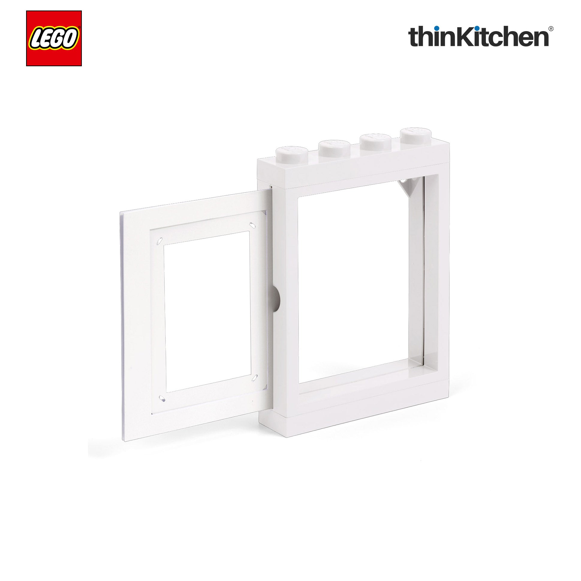 LEGO Decorative Photo Frame - 6x4 Inches, White | Picture Frame for Kids Room, Bedroom & Living Room Decor - 3