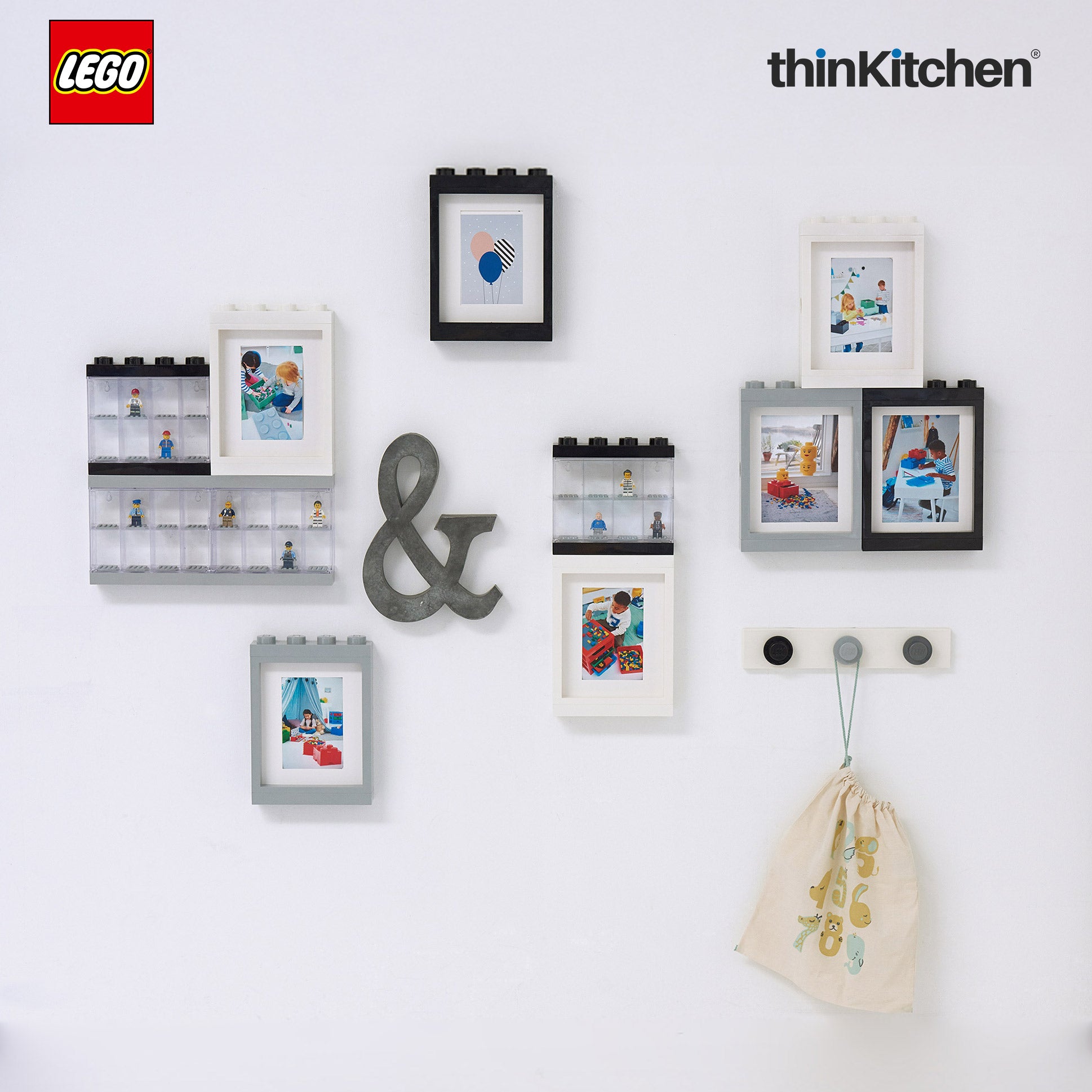 LEGO Decorative Photo Frame - 6x4 Inches, White | Picture Frame for Kids Room, Bedroom & Living Room Decor - 4