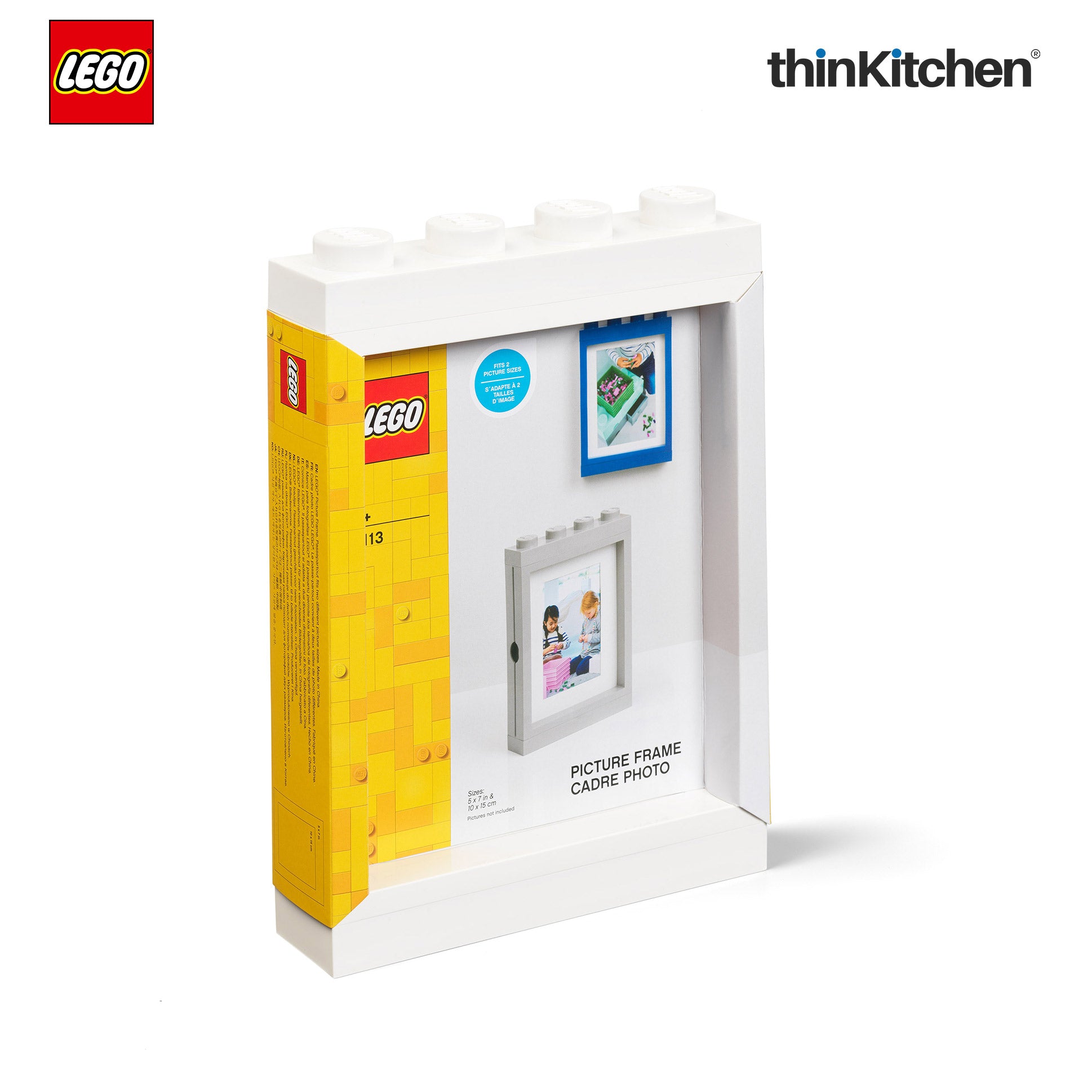 LEGO Decorative Photo Frame - 6x4 Inches, White | Picture Frame for Kids Room, Bedroom & Living Room Decor - 6