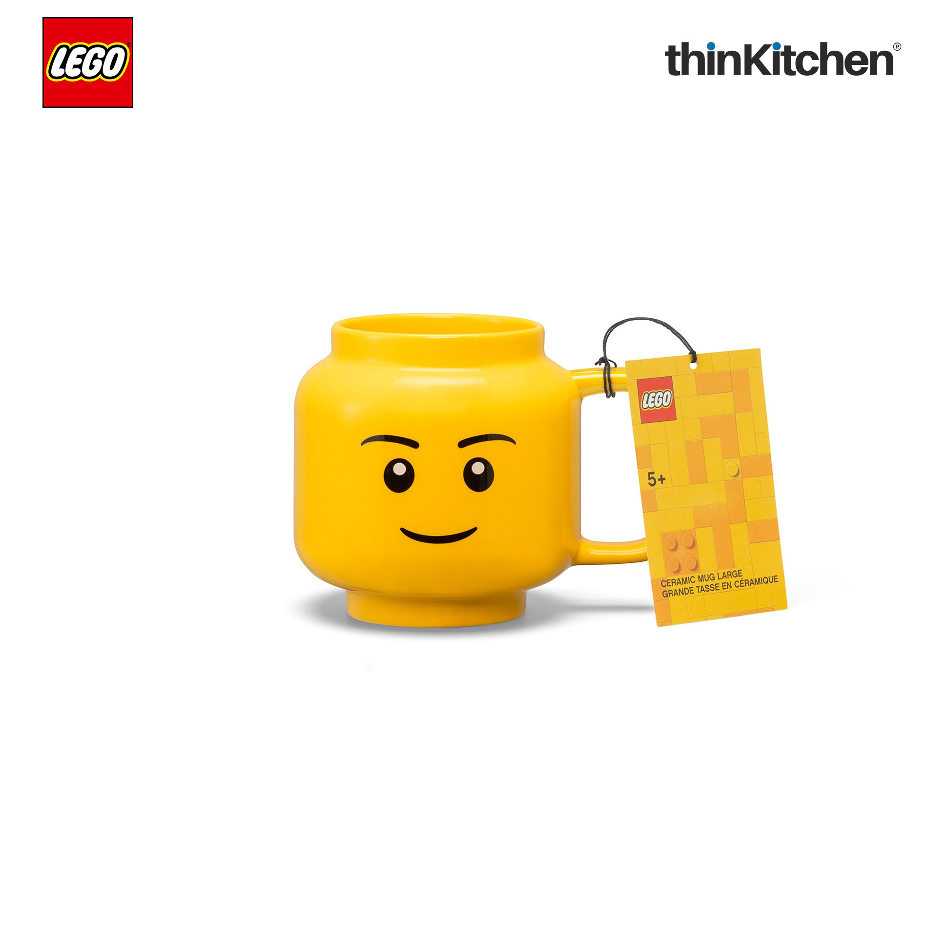 Lego Iconic Ceramic Mug for Coffee, Tea, Large, 530ml | Gift Mug for Kids & Adults - 4