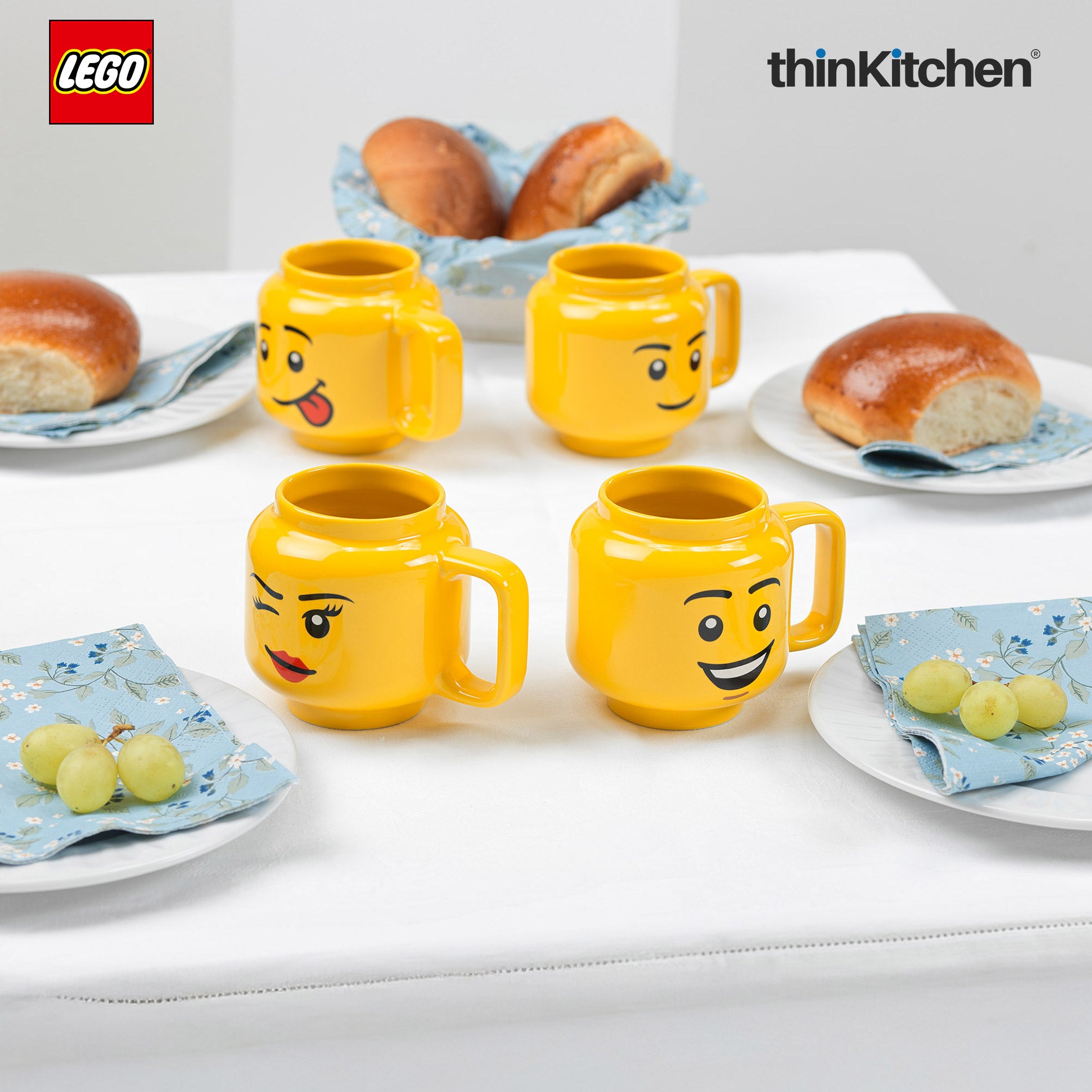 LEGO Iconic Happy Boy Ceramic Mug for Coffee, Tea, Large, 530ml | Gift Mug for Kids & Adults - 5