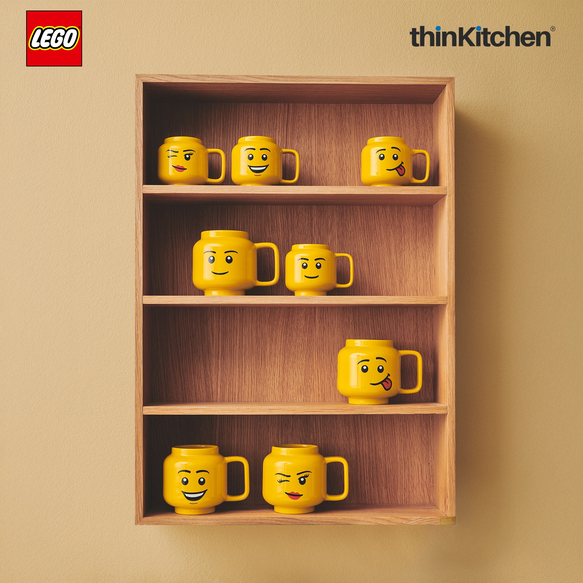 LEGO Iconic Happy Boy Ceramic Mug for Coffee, Tea, Large, 530ml | Gift Mug for Kids & Adults - 3