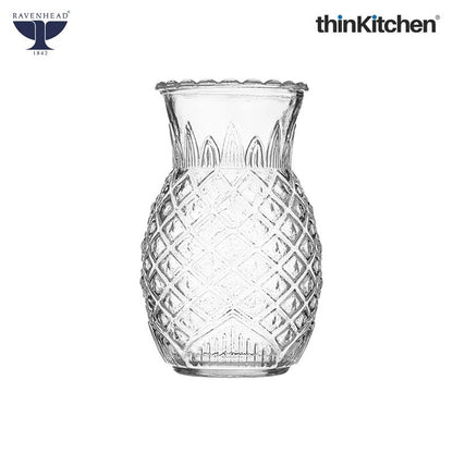 Ravenhead 4 Piece Transparent Entertain Pineapple Cocktail Glasses, 675ml each