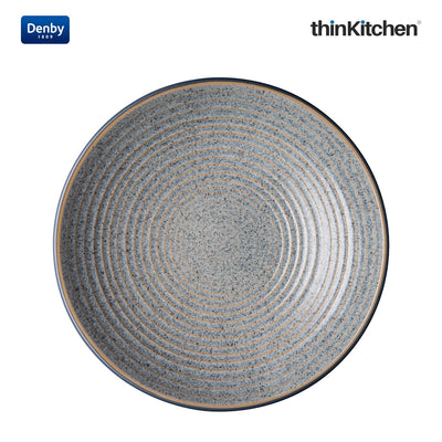 Denby Studio Grey Medium Ridged Bowl, 1000ml