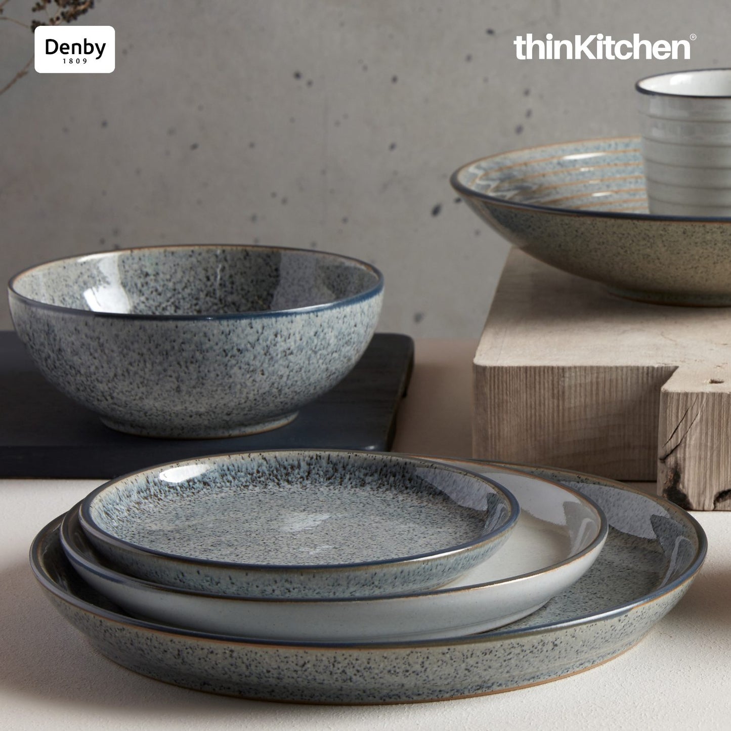 Denby Studio Grey Small Coupe Plate